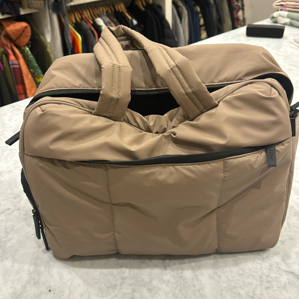 Calpak travel zip tote bag